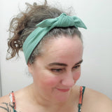 Dusty Mint Bow Headband