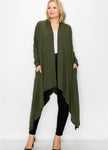 Olive Duster Cardigan